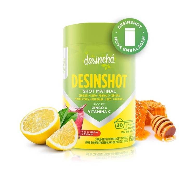 Desinshot 150g - Desincha - Detox Natural para Desinchar e Eliminar Retenção de Líquidos