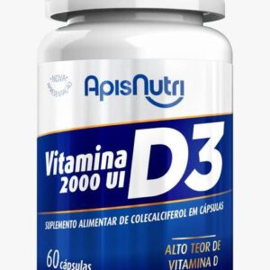 Vitamina D3 2000UI Apisnutri – 60 cápsulas