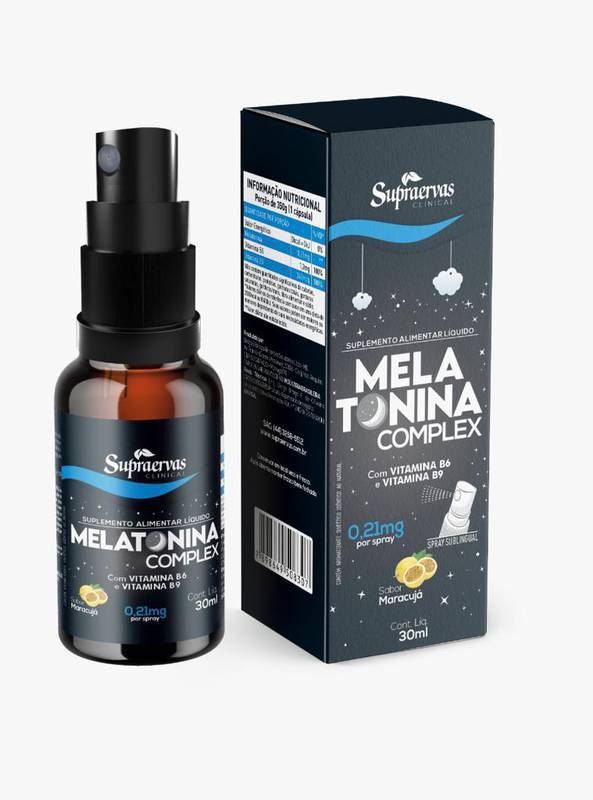 Melatonina Complex Supraervas – Sabor Maracujá (Spray Sublingual 30 ml)